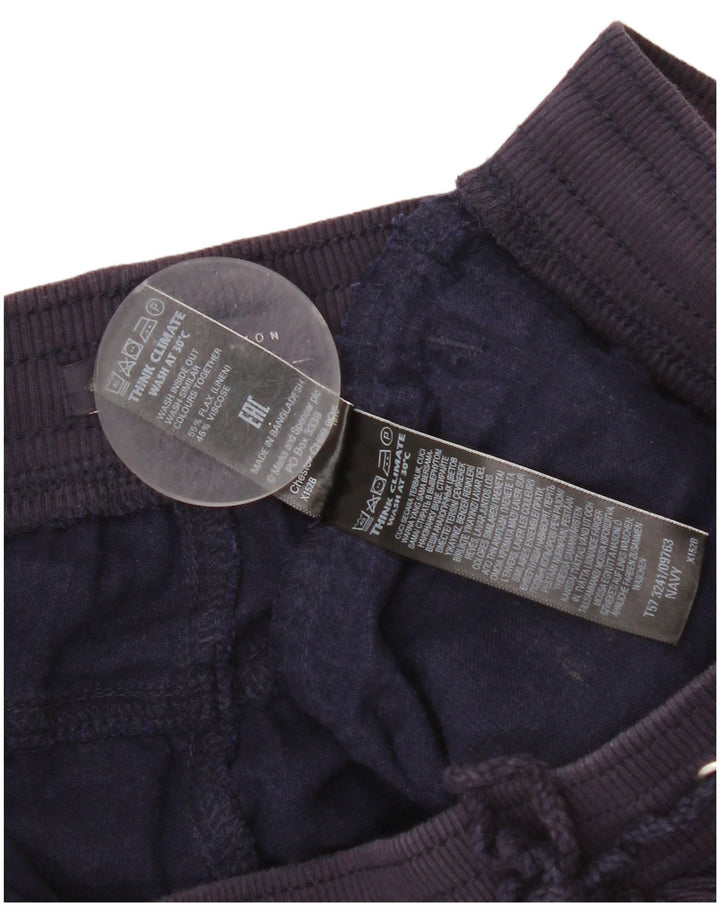 Marks & Spencer Short chino pour femme UK 12 Medium W32 Bleu marine Lin