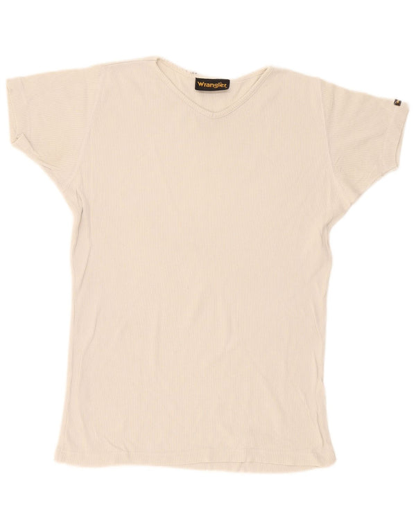 Wrangler T-Shirt Top Homme Blanc Cassé Moyen