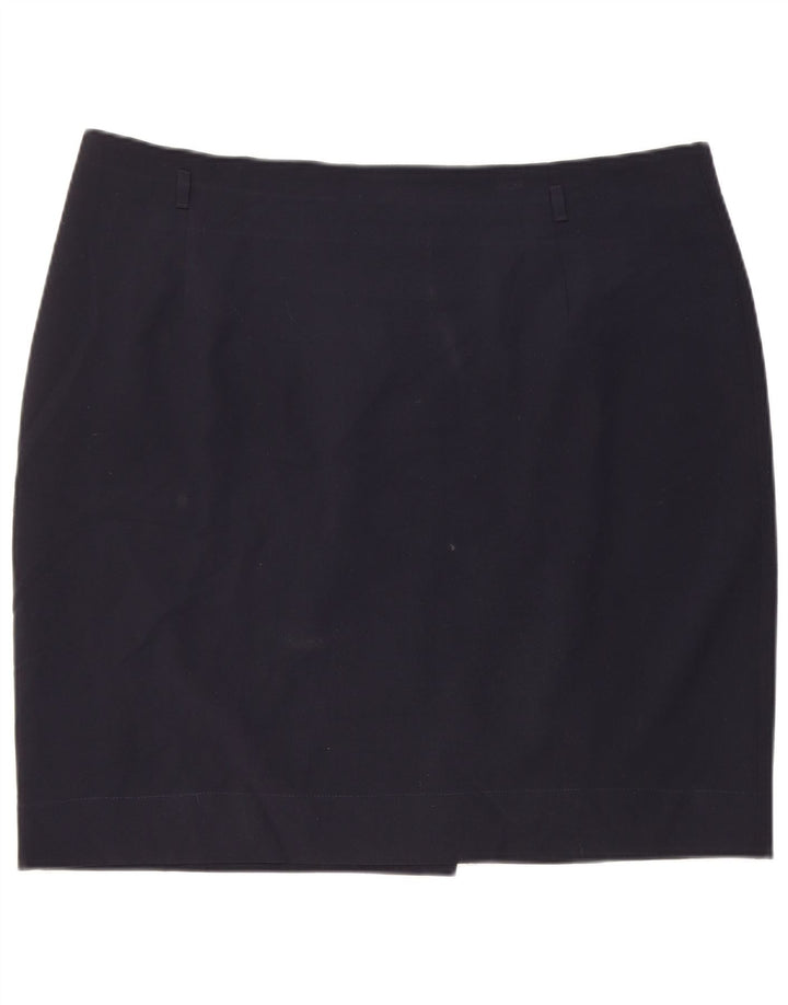 Marks & Spencer Jupe crayon femme UK 20 2XL W38 Bleu marine Polyester