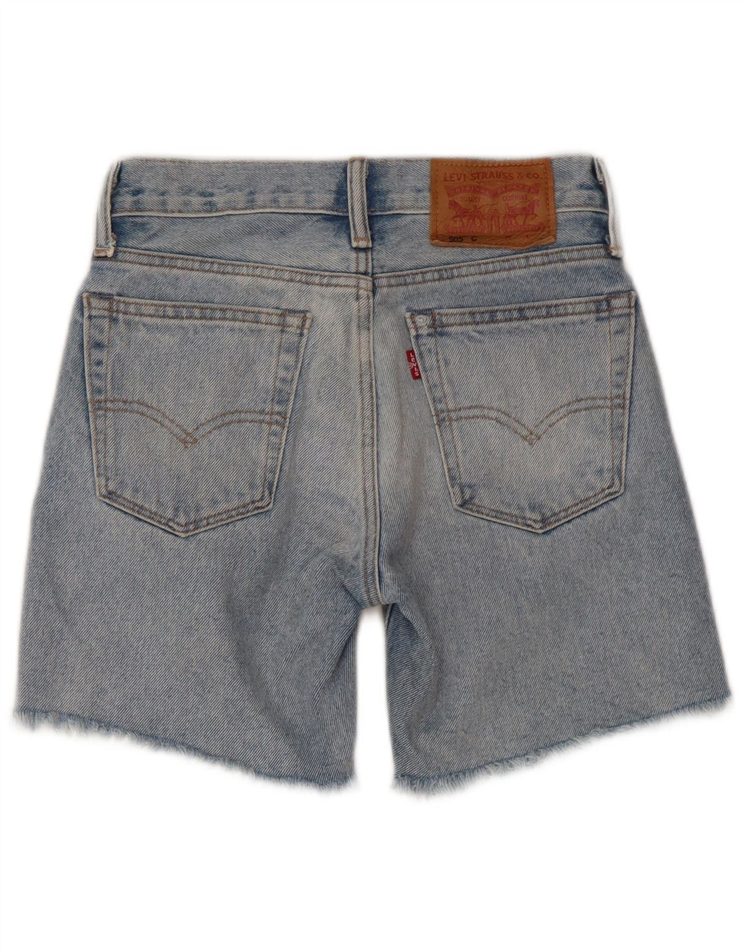 Levi's Short en jean vieilli 505 pour garçon 5-6 ans W23 Bleu coton