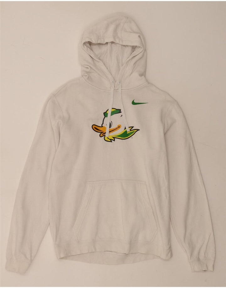 Nike Pull à capuche graphique en coton blanc moyen pour homme