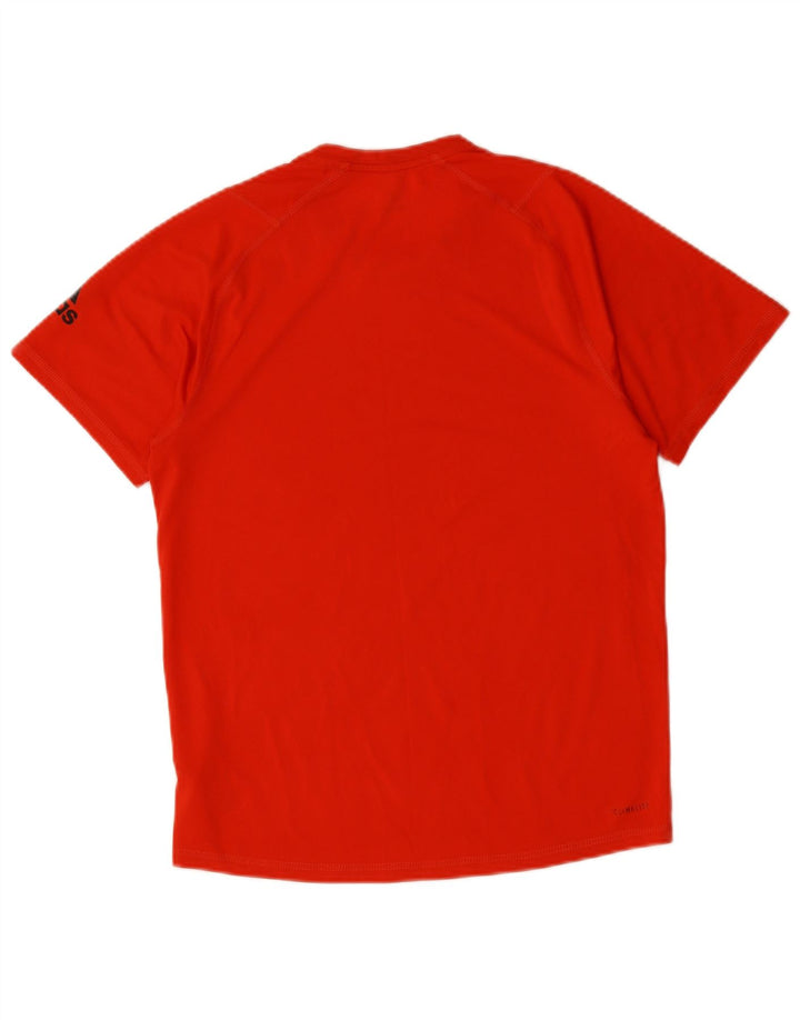 ADIDAS T-shirt Climalite Graphic pour homme, petit, rouge, polyester