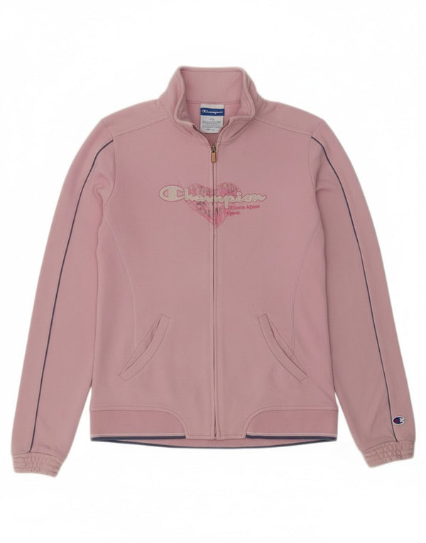 Champion Veste de Survêtement Graphique Fille 13-14 Ans XL Rose Coton