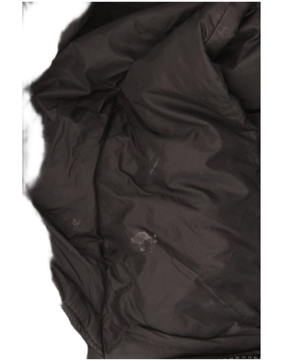 Zara Gilet rembourré surdimensionné à capuche pour femme UK 10 Small Noir Polyester