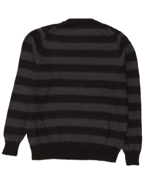 Marks & Spencer Pull à col zippé pour homme avec autographe rayé noir moyen