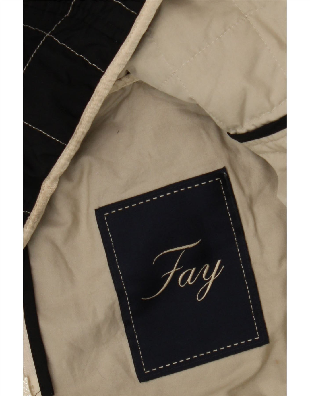 FAY Womens Bomber Jacket UK 12 Medium Black Check Vintage Fay and Second-Hand Fay from Messina Hembry 