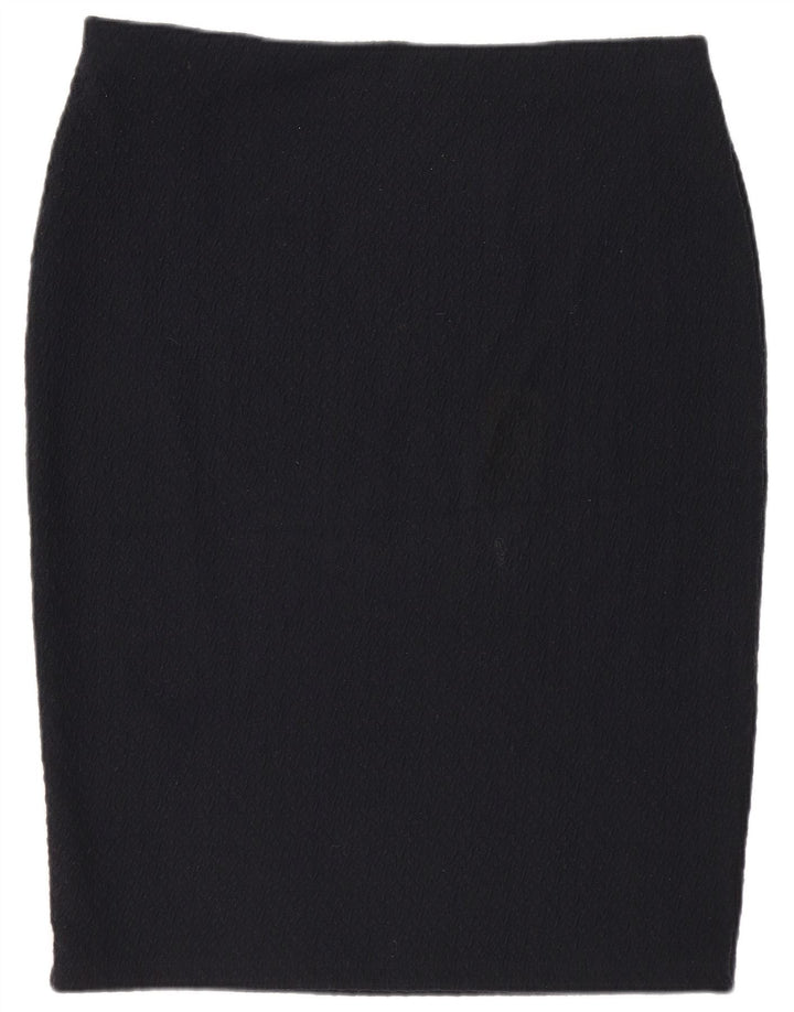 Marks & Spencer Jupe crayon pour femme UK 14 Large W32 Bleu marine Polyester