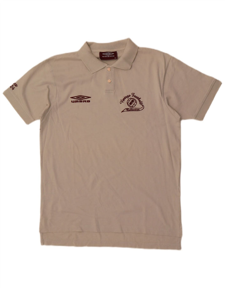 Umbro Polo Graphique Homme Blanc Moyen Coton