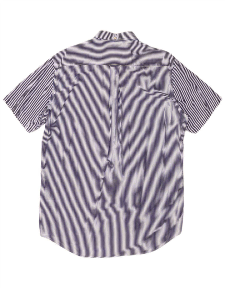 GANT Chemise coupe classique pour homme Taille 41/42 16 1/2 Large Bleu marine à fines rayures