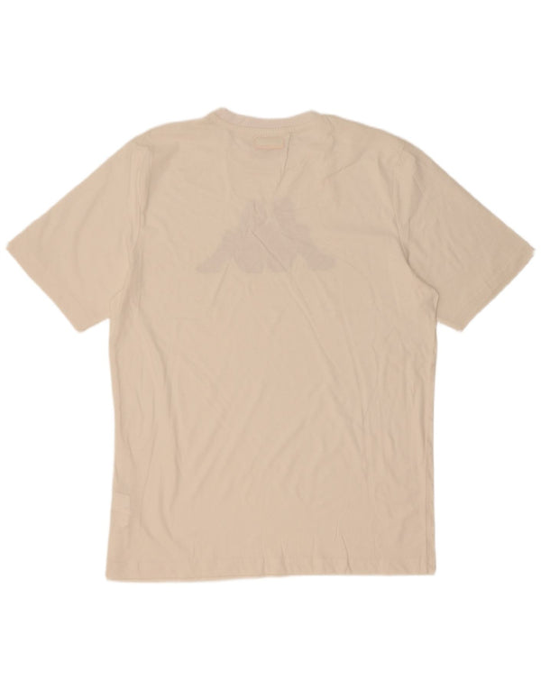 Kappa T-Shirt Graphique Homme Top XL Blanc Coton