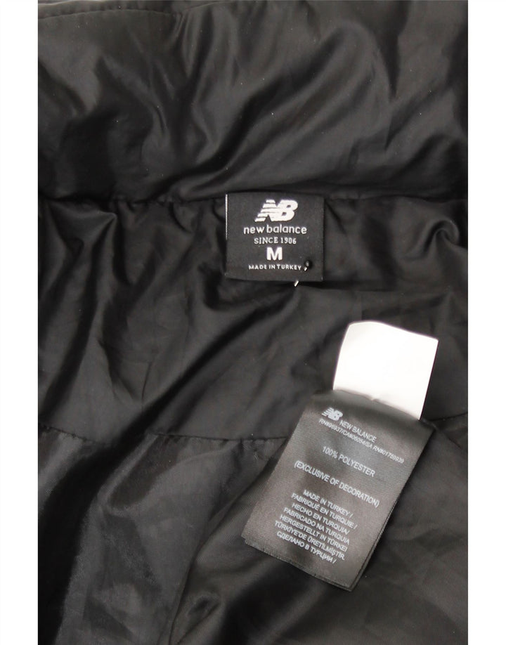 New Balance Manteau rembourré surdimensionné à capuche pour femme UK 14 Noir moyen