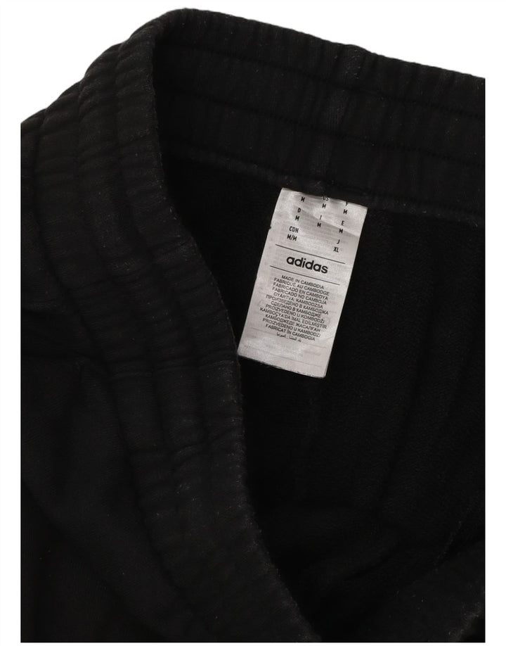 Adidas Pantalon de survêtement graphique pour homme en coton noir moyen