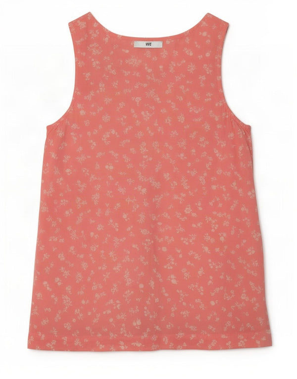 Benetton Chemisier surdimensionné sans manches pour femme UK 6 XS Rose Floral Modal