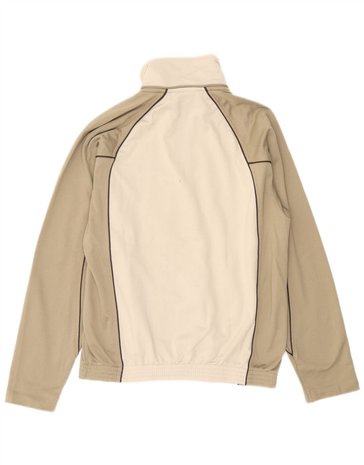 Oasis Veste de survêtement pour homme Small Beige Colourblock Polyester