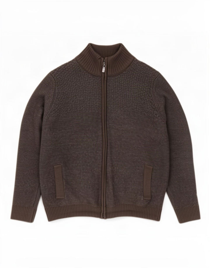 Marks & Spencer Pull Cardigan Homme XL Gris Acrylique