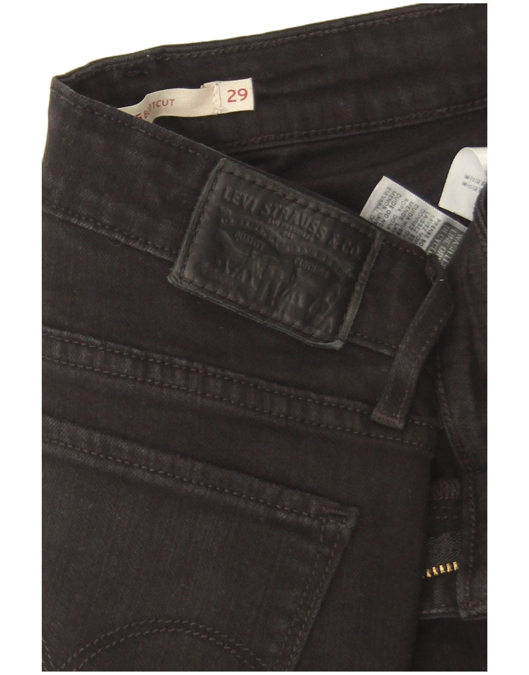 Levi's Jean 715 Bootcut Femme Noir W29 L33 Coton