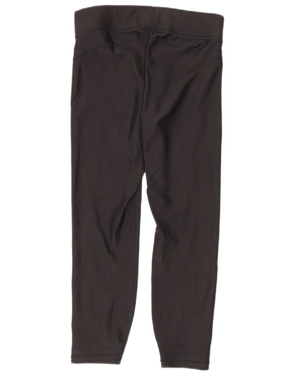 Under Armour Legging Capri Heat Gear pour femme UK 12 Noir moyen
