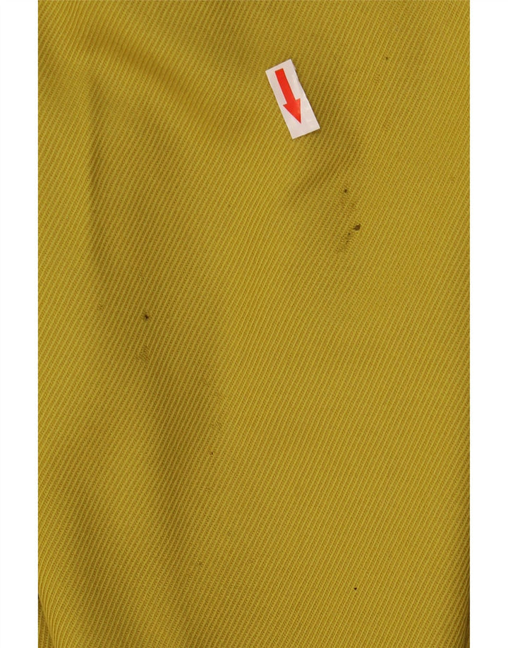 vintage Femme Manteau surdimensionné IT 44 Laine Jaune Moyen