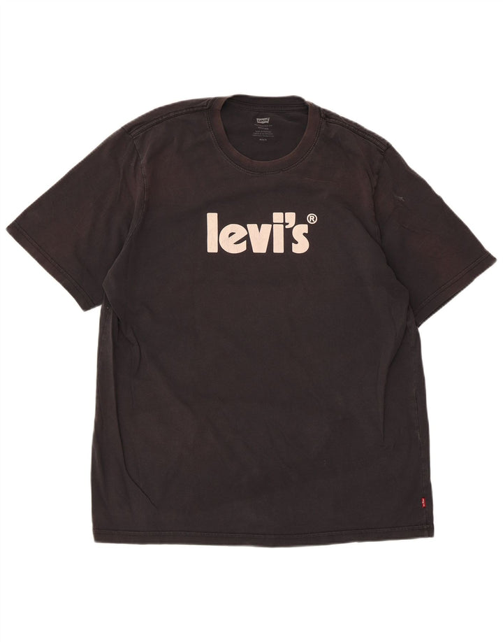 Levi's Tee-Shirt Relaxed Graphic Homme Noir Moyen