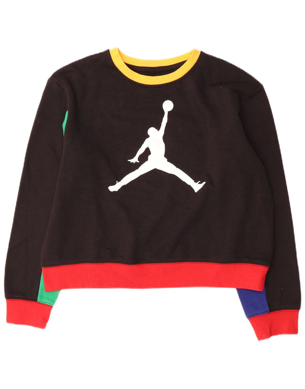 Jordan Sweat-shirt Air pour fille 14-15 ans 2XL Noir Colourblock