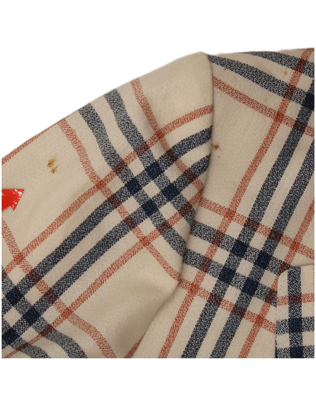 vintage Homme 2 Bouton Blazer Veste UK 38 Moyen Off White Check