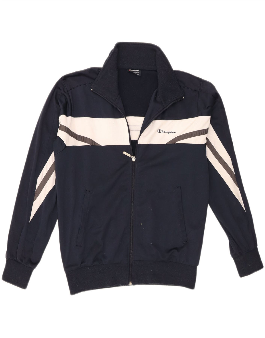 Champion Veste de survêtement pour homme Petit Bleu Marine Colorblock Polyester