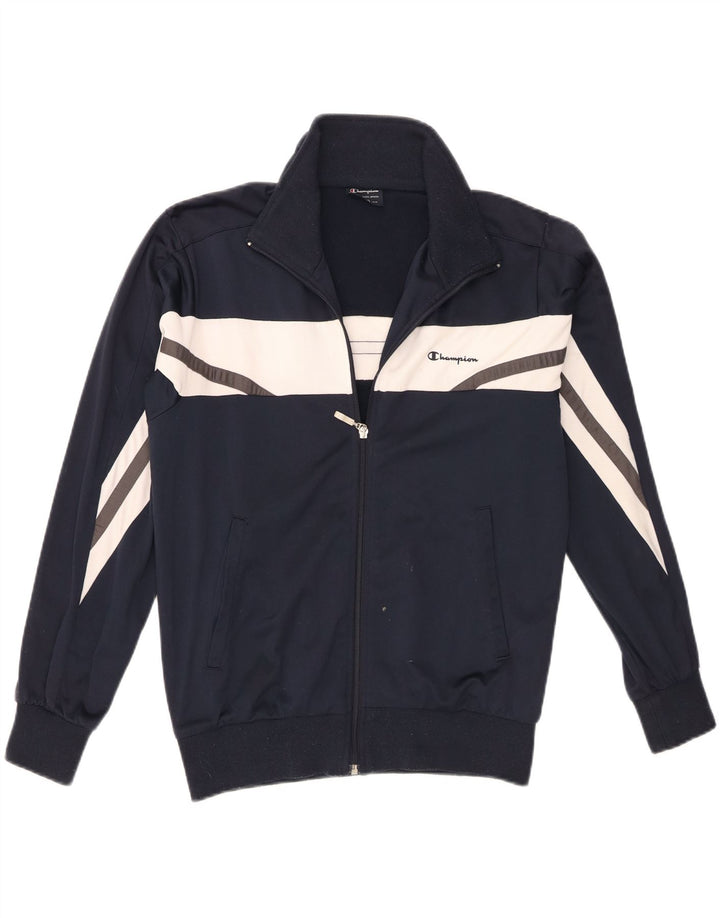 Champion Veste de survêtement pour homme Petit Bleu Marine Colorblock Polyester