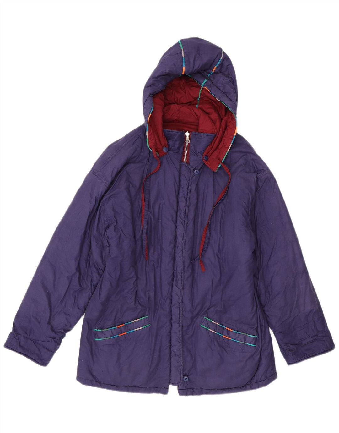 DW-Shop Veste coupe-vent à capuche surdimensionnée pour femme EU 36 Small Violet
