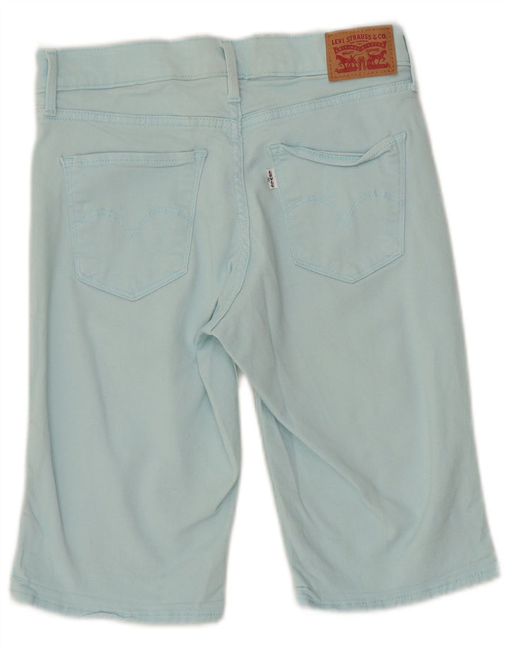 LEVI'S Short en Jean Femme W27 Petit Turquoise Coton