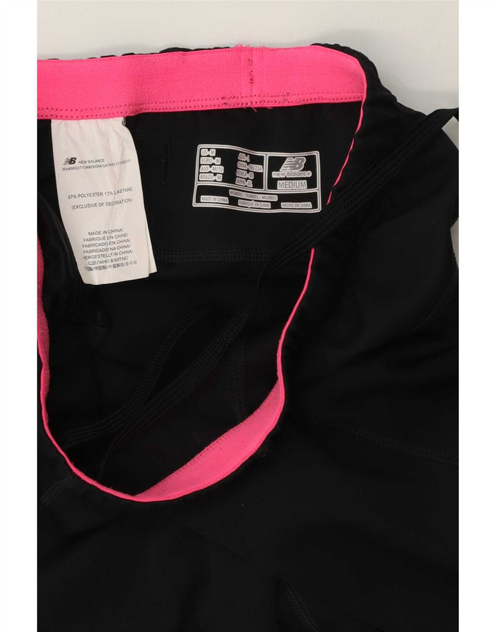 New Balance Pantalon de Survêtement Capri Femme UK 12 Medium Noir Polyester