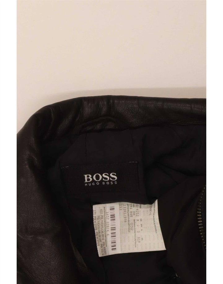 Hugo Boss Manteau Homme EU 52 XL Noir Polychlorure
