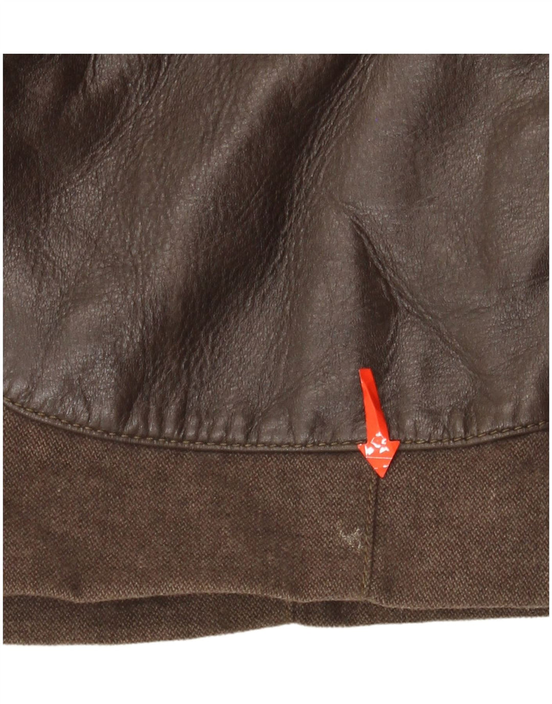 vintage Homme Cuir 2 Bouton Blazer Veste UK 42 XL Marron