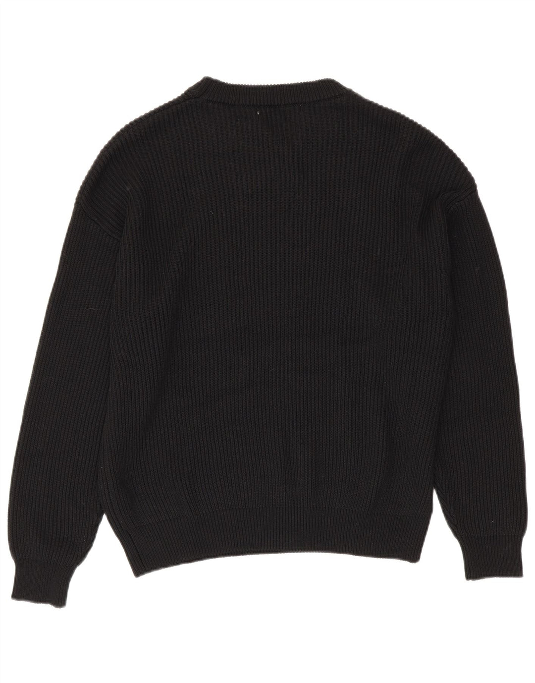 Zara Pull ras du cou pour homme en polyester noir moyen