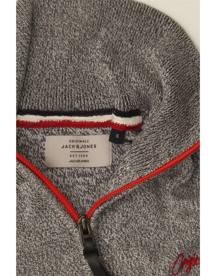 Jack & Jones Pull à col zippé pour homme Petit gris moucheté