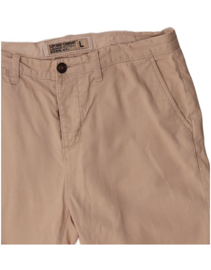 Superdry Short Chino Homme Large W34 Coton Beige