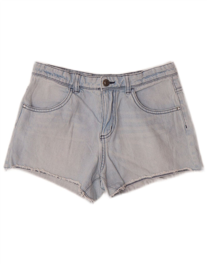 BENETTON Short en Jean Fille 11-12 Ans 2XL W26 Bleu Coton