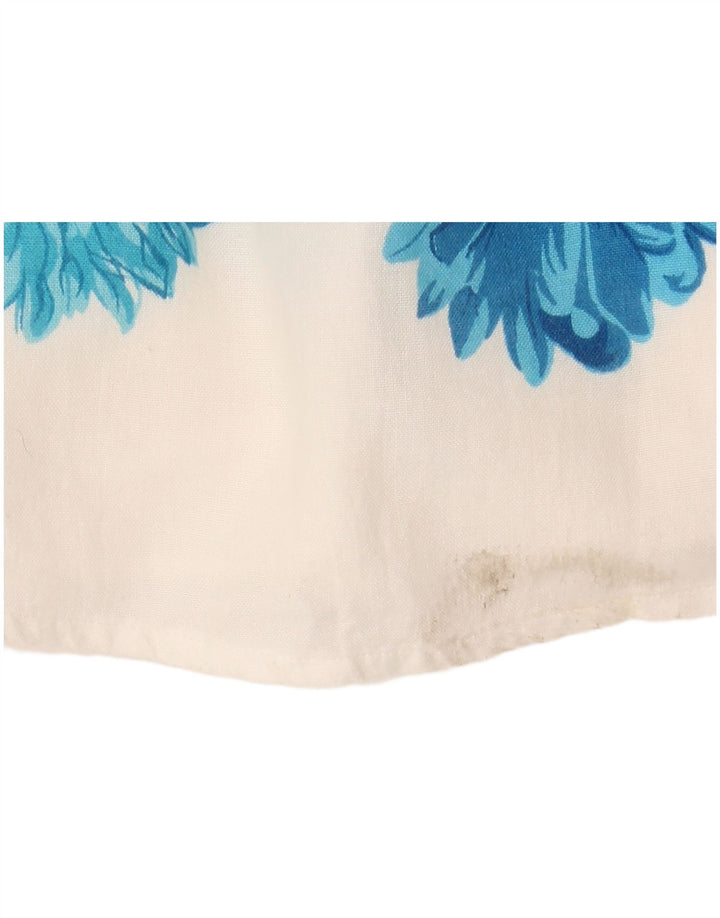 Desigual Robe de plage pour femme UK 10 Petit motif floral blanc