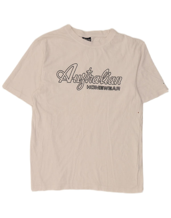 AUSTRALIAN L'ALPINA T-shirt graphique pour hommes, grand, blanc
