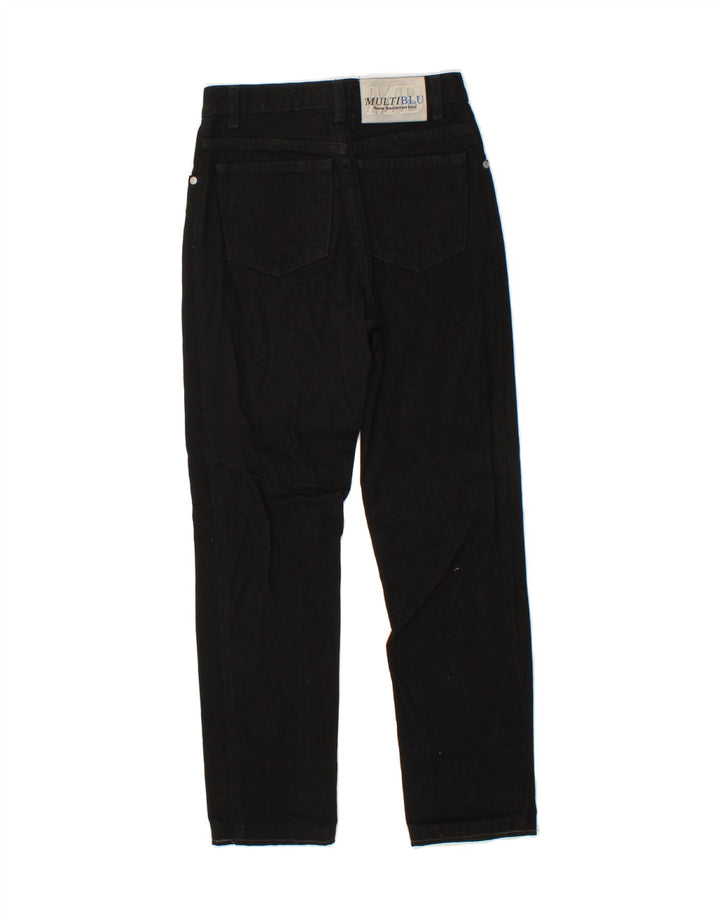 MULTIBLU Boys Straight Jeans 11-12 Years W26 L26 Black Cotton Vintage Multiblu and Second-Hand Multiblu from Messina Hembry 