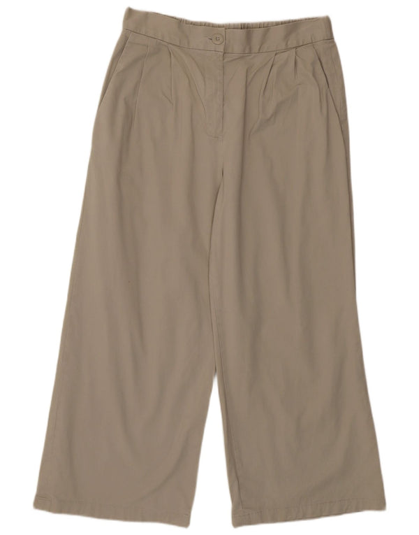 French Connection Pantalon capri à chevilles pour femme UK 10 Small W30 L24 Beige