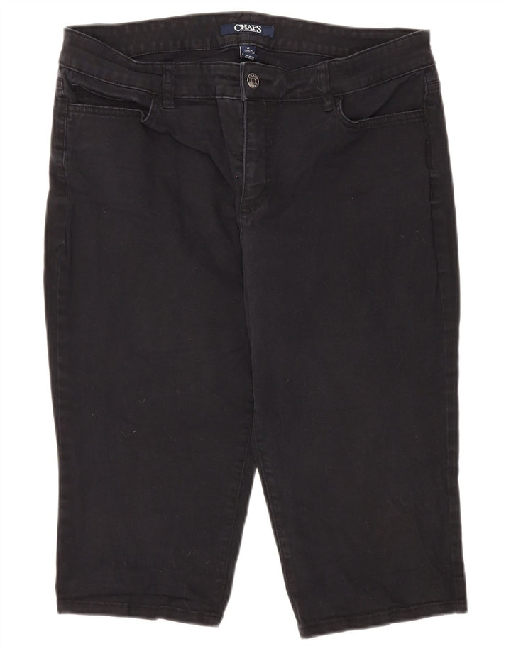 CHAPS Bermuda Femme US 12 Large W34 Coton Noir