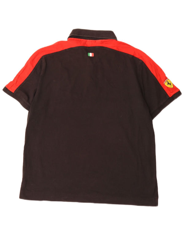 Puma Polo Ferrari XL Homme Noir Colorblock