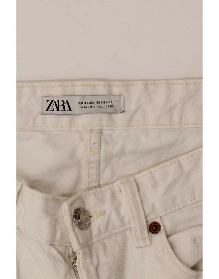 Zara Jean slim court pour homme EU 42 Large W32 L26 Blanc