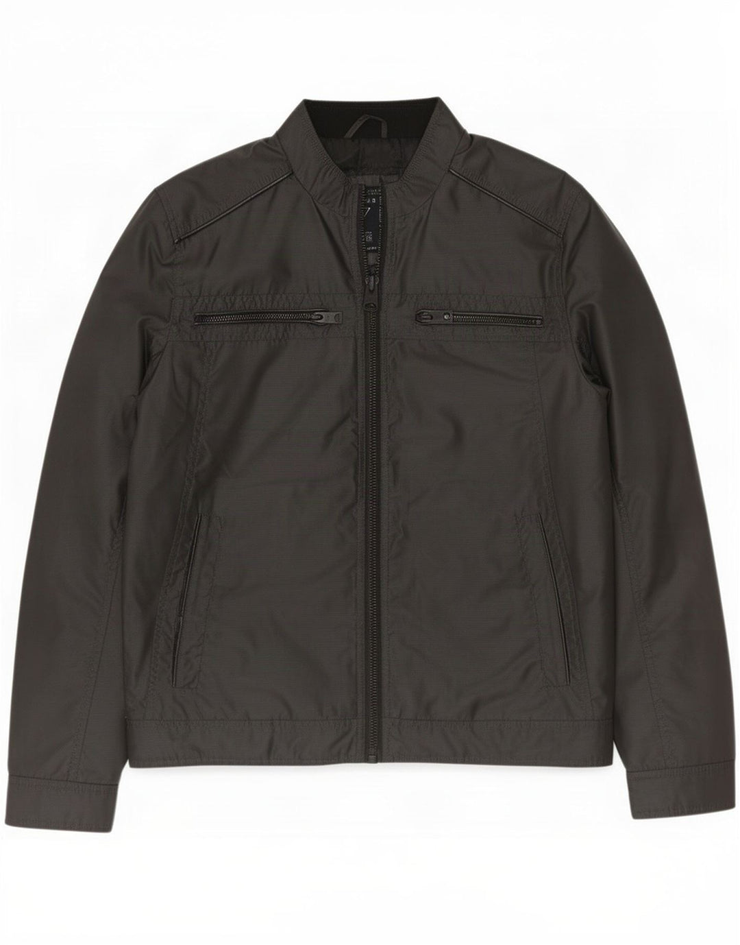 Guess Veste Bomber Homme UK 38 Moyen Noir Polyester