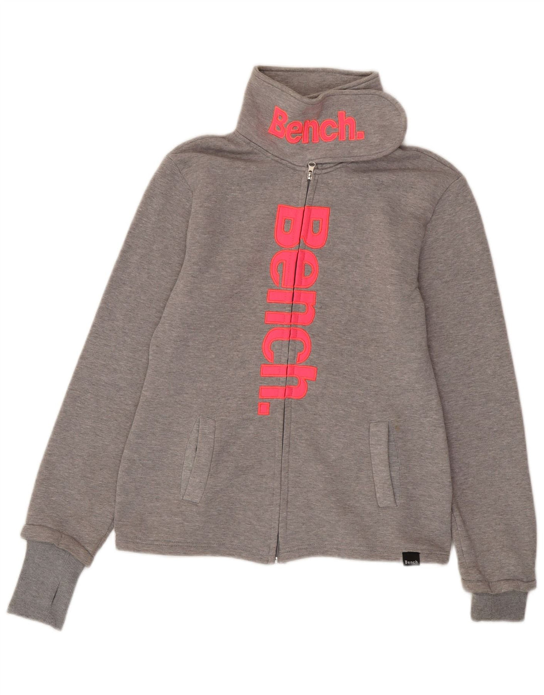 Bench Veste de survêtement graphique pour femme UK 18 XL Gris Coton
