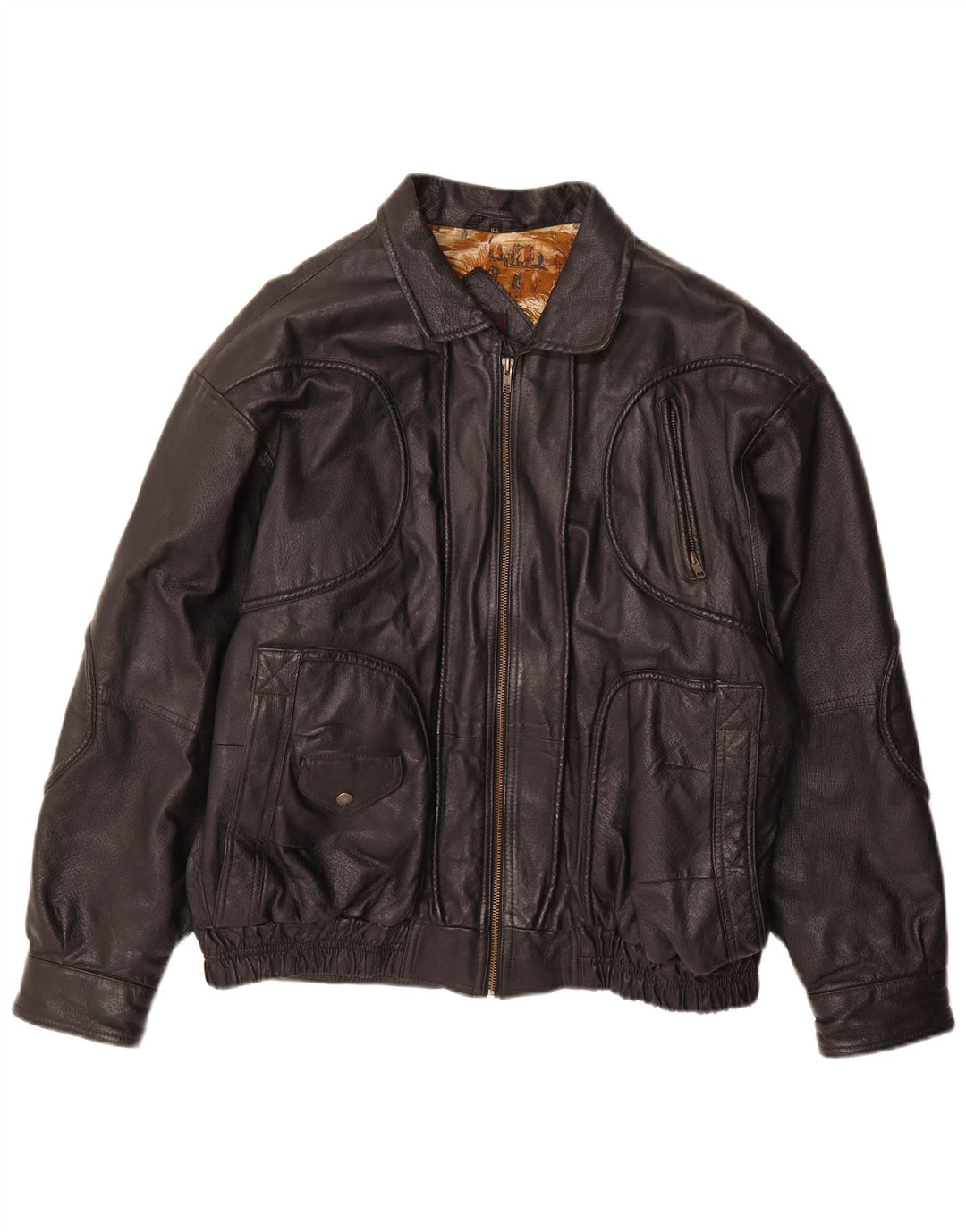 Karlsburg Veste en cuir pour homme IT 54 2XL Cuir noir
