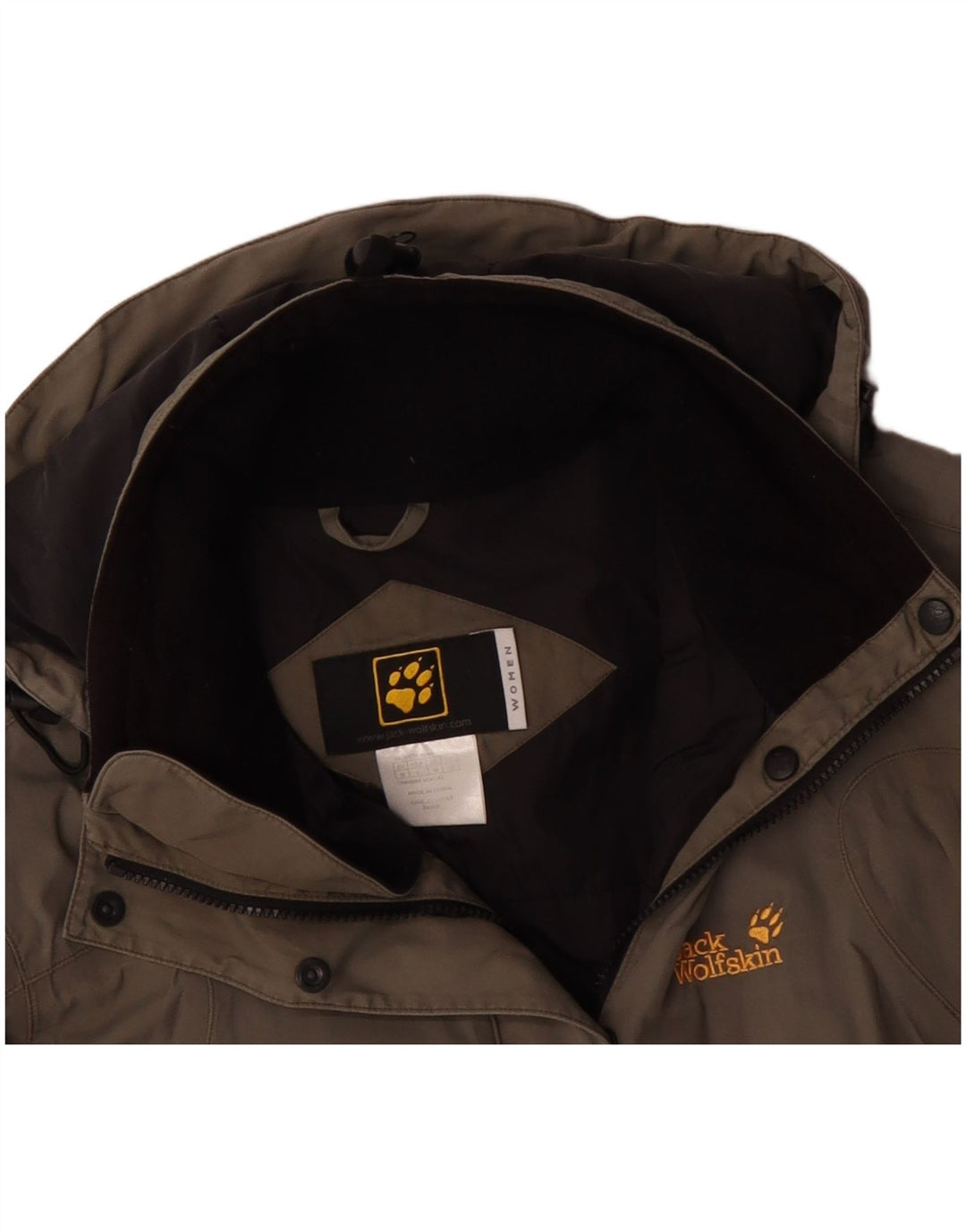 JACK WOLFSKIN Veste coupe-vent pour femme UK 12 Beige moyen Colourblock