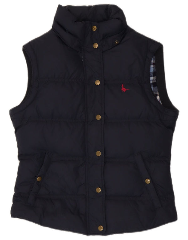 Jack Wills Gilet rembourré pour femme UK 10 Small Bleu marine