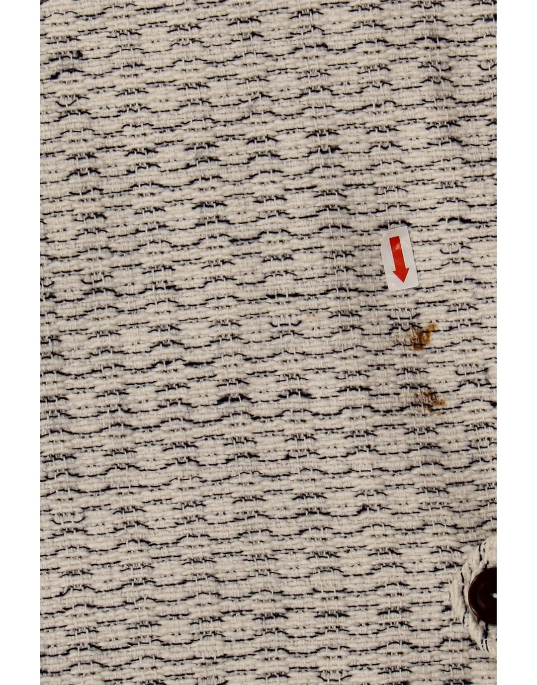 gilet homme vintage moyen blanc moucheté