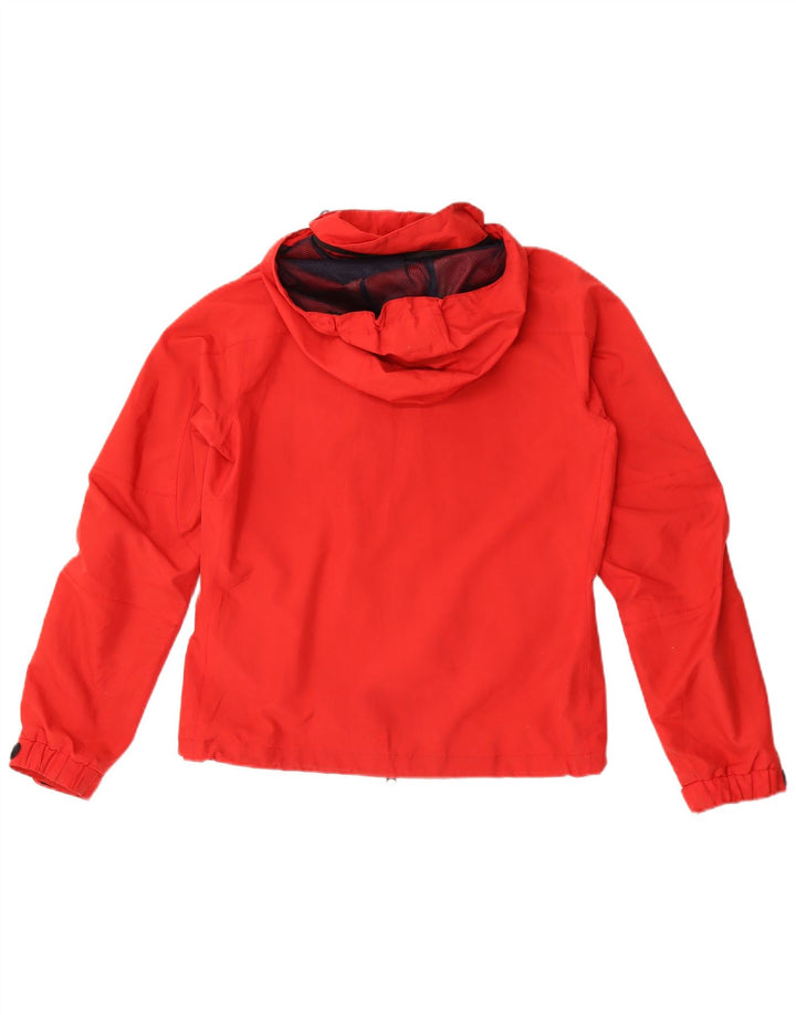 Sergio Tacchini Veste de pluie à capuche pour femme IT 42 Rouge moyen Polyester